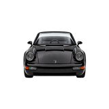 Black CRUZ Mini Monterey electric mini car, front view.