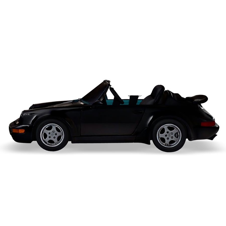 Black CRUZ Mini Monterey electric mini car, side profile.