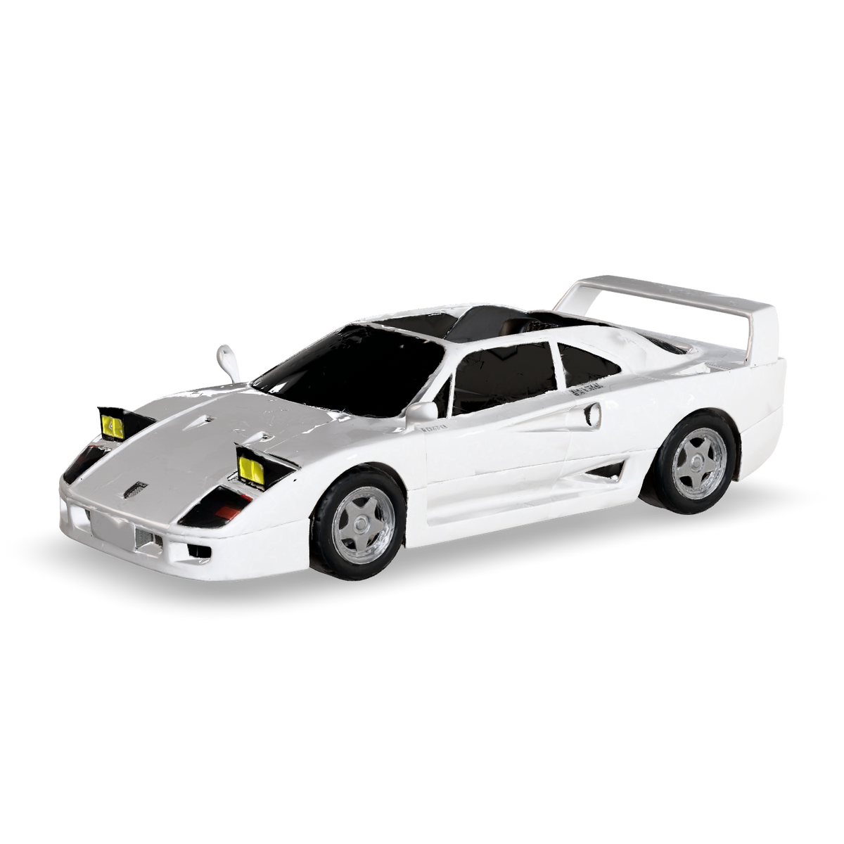 White CRUZ Mini Pebble electric mini car, front three-quarter view.