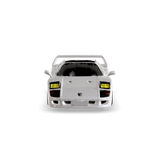 White CRUZ Mini Pebble electric mini car, front view.